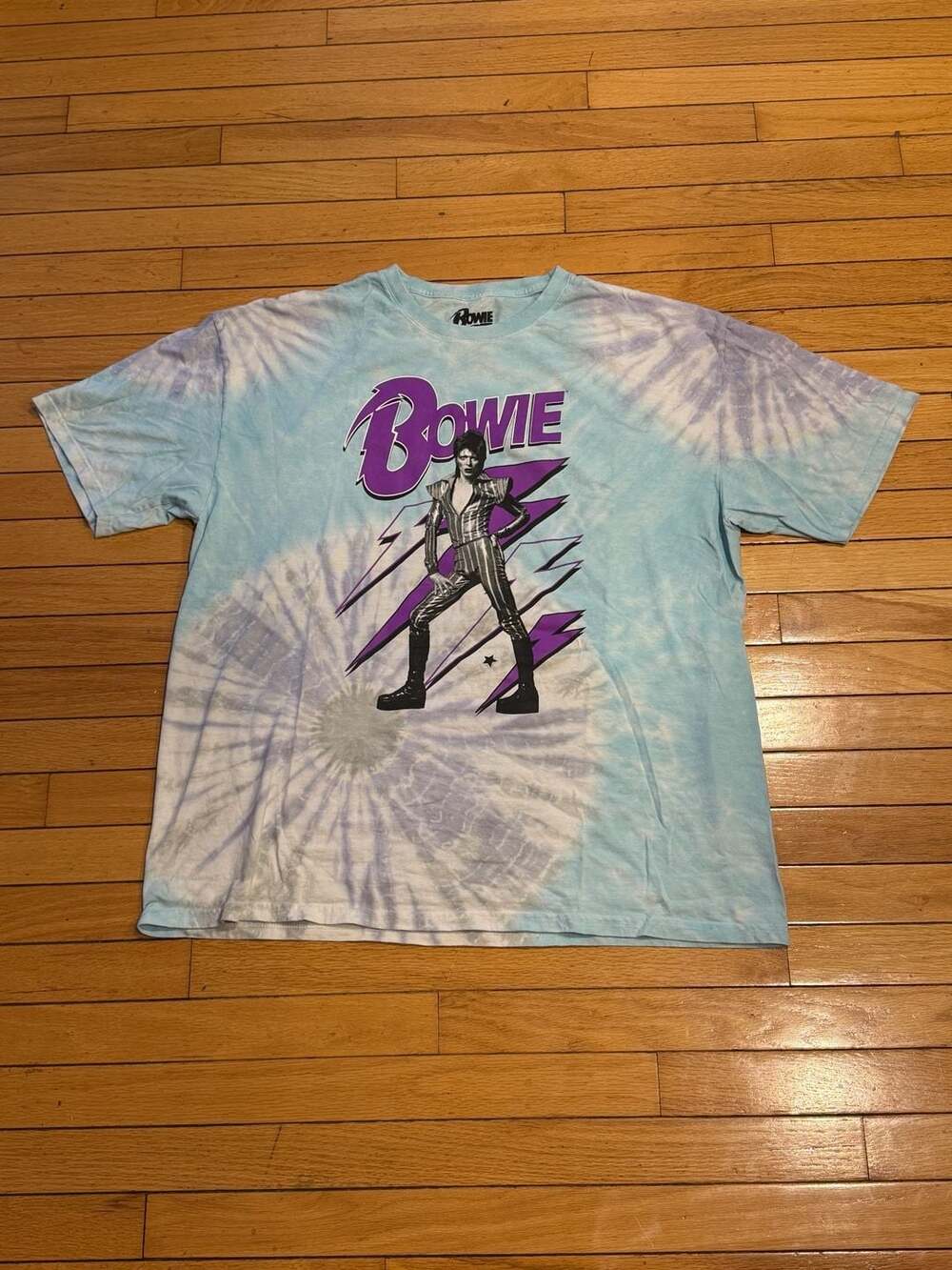 David Bowie Ziggy Stardust Tie-Dye Graphic T-Shirt